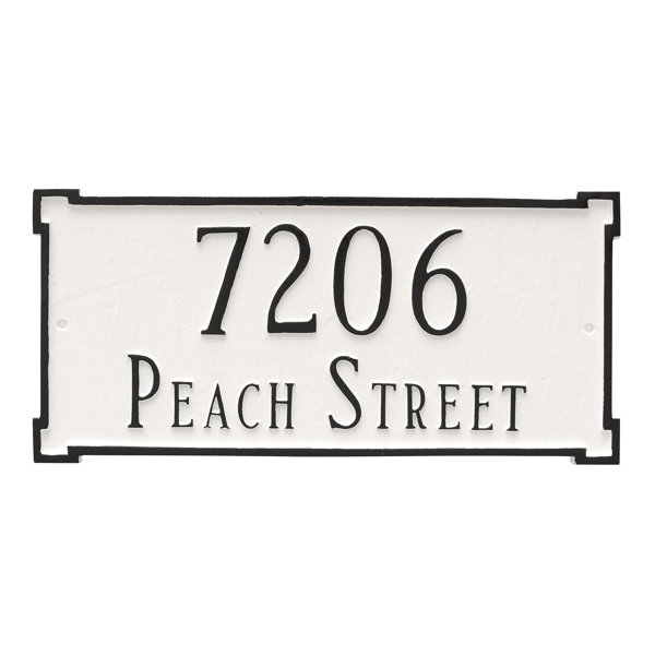 Montague Metal Products New Yorker Two Line Address Plaque Wayfair